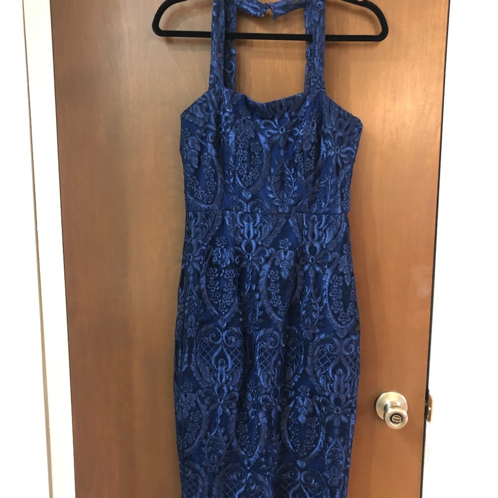 Blue Lace Midi Dress - Lulu's